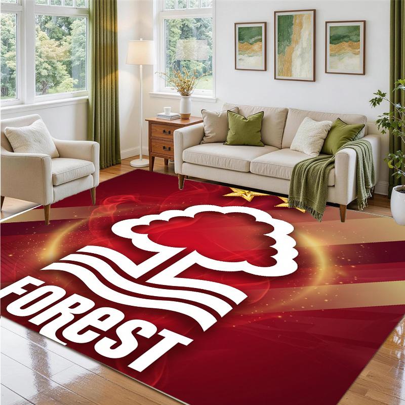 Nottingham Forest Design Kristall-Samt-Teppich Weich Dekorative Matte für Schlafzimmer Eingang