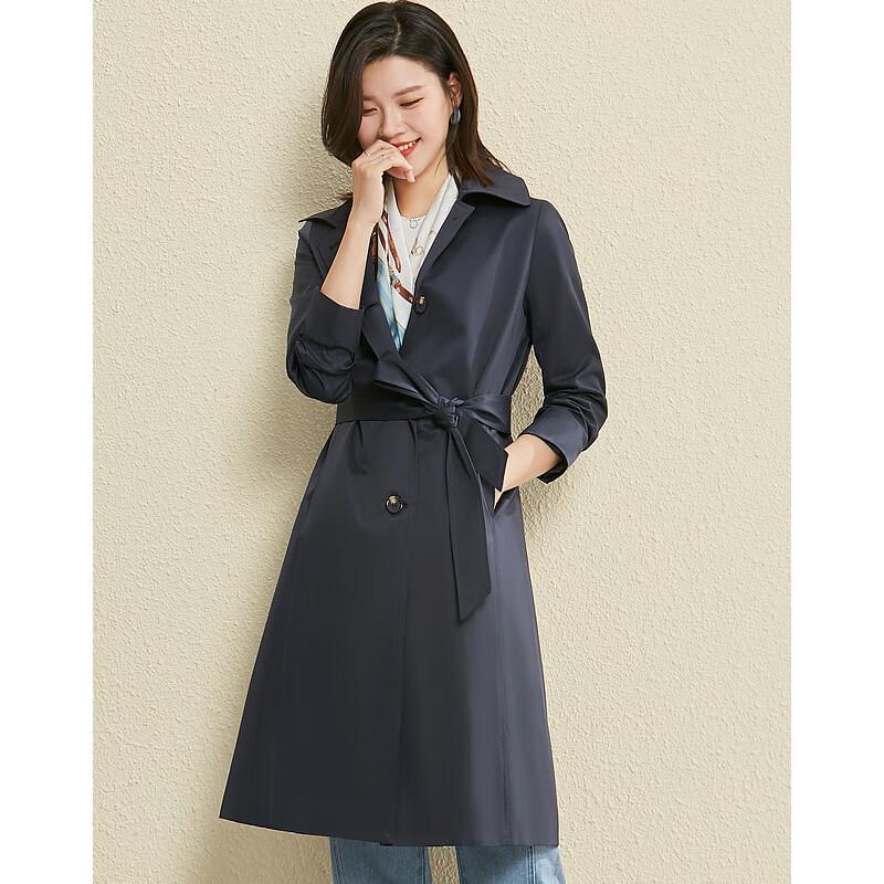 Sisui Nianhua Elegant Loose-Fit Ladies Trench Coat