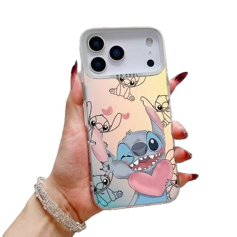 Stitch compatible iPhone 17 Pro Max phone case, iPhone 16 energetic case, 15 European and American style, 1413