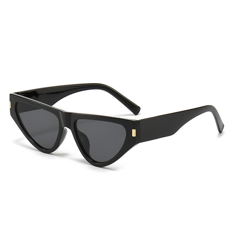 New fashion cat eye sunglasses ins Internet celebrity personality versatile rice nail glasses European and American trend sunglasses women