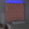 VidaXL LED Headboard Bedroom Furniture Single Bed Accessory Headboard Bed Frame Interior Pink 3122795