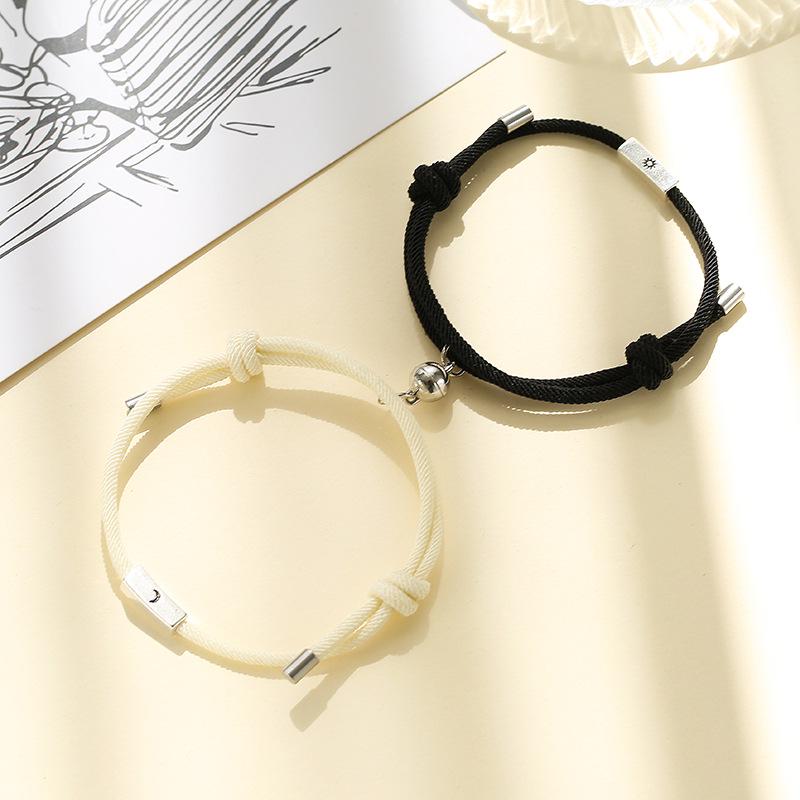 2020 Sonne & Mond Legierung Paar Armbänder mit Magnetischer Anziehung - Freundin Schmuck