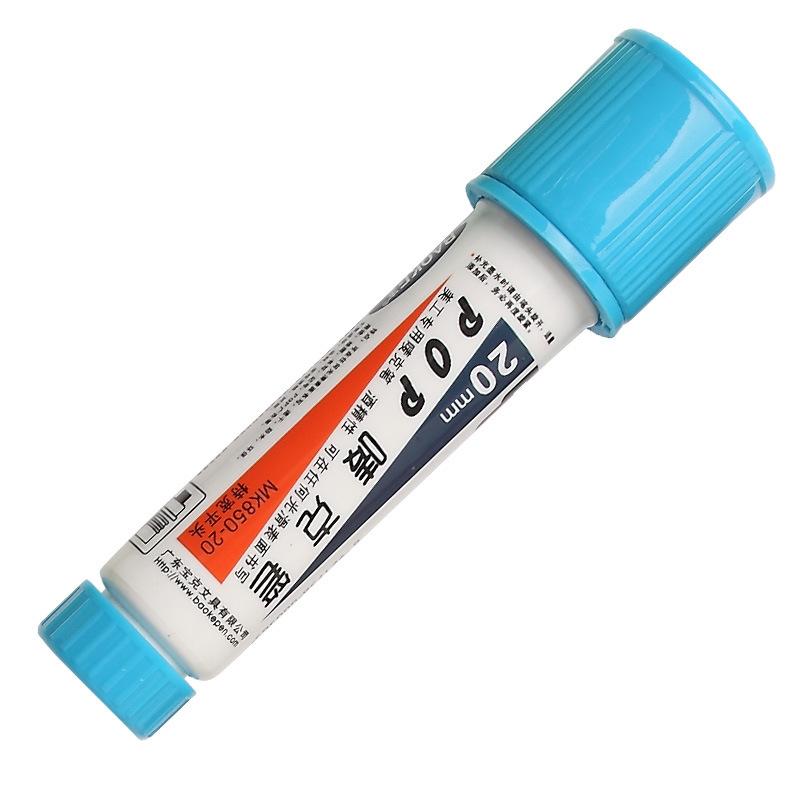 12-Color POP Marker Set Waterproof 20mm Tip Refillable Hand-Painted Poster Marker