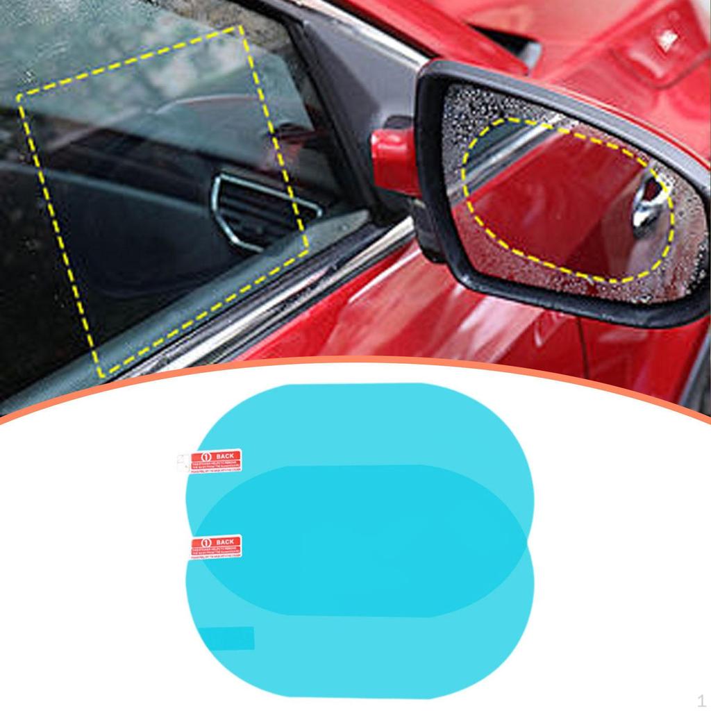 2Pcs Car Rearview Mirror Rain Film Universal Wing Films for SUV Motorcycles