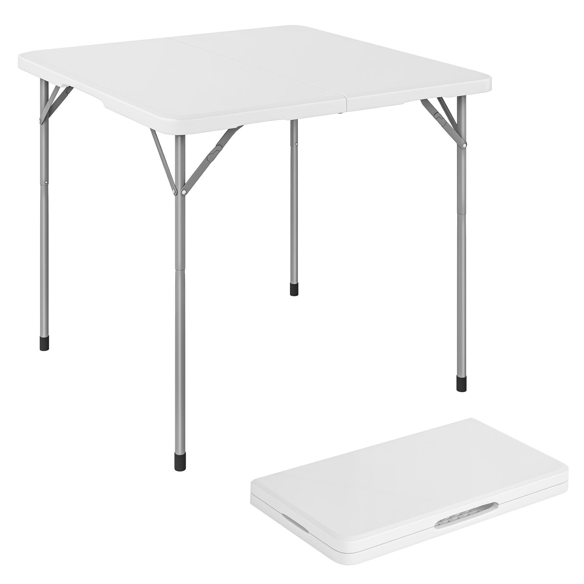 Folding table in HDPE, square folding