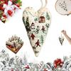 Diy Heart Shaped Hand Embroidered Christmas Ornament Kit Beginner Friendly Embroidery Craft