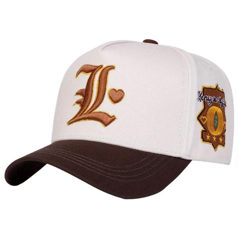 Creative New Simple Baseball Hat L Letter Embroidered Street Pop Hip Hop Hat Daily Leisure Sunshade Skateboard Hat Unisex