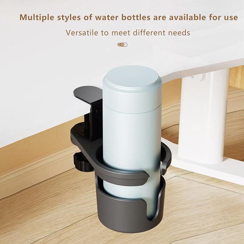 1Pc Office Desktop Storage Tableside Fixed Cup Holder Cup Clip Cup Holder Cup Rack Desk Storage Rack Organizer