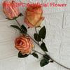 3head Long Branch Rose Artificial Flowers For Wedding Decor And Home Decorations