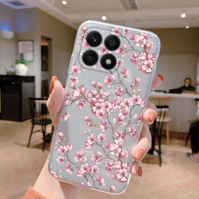 For Honor 70 Lite 5G Case Silicone Soft Clear TPU Coque for Honor X8a X8b X8c X8 5G X6 Phone Cover Print Shell Protection Women