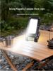 Portable Outdoor Work Light: Foldable, High Brightness, Magnetic, Multi-Light Source for Camping and Inspections