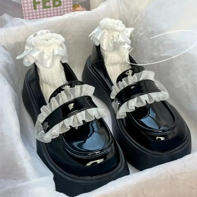 Loafers Woman Pumps with Medium Heels Shoes for Women 39 on Offer Lastest Beau Today Non Slip Y2k Young Casual Chic and Elegant