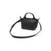 Longchamp Le Pliage Xtra 17 Button Zipper Closure Leather Dumpling Shoulder Tote Mini Women bags Black 1500987001