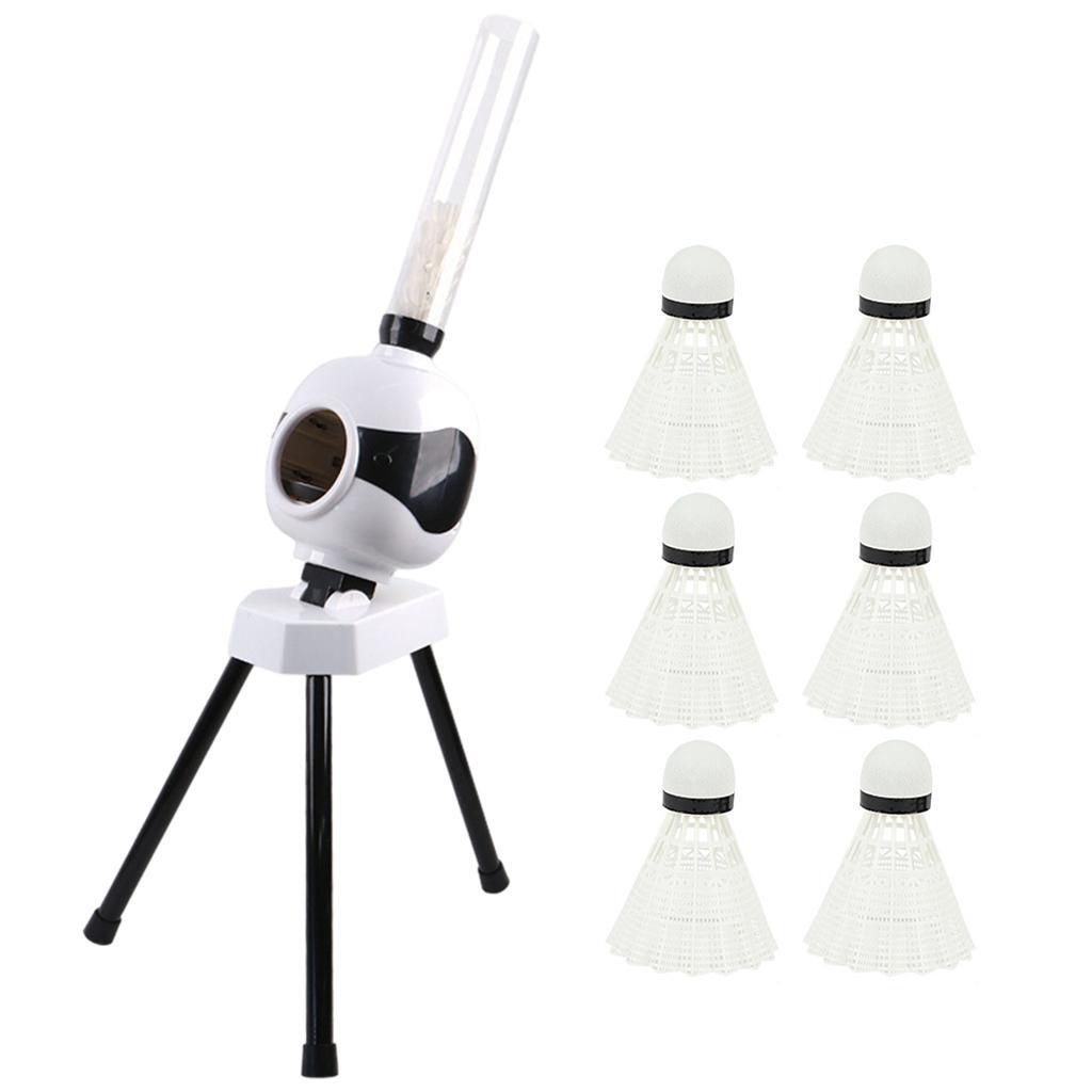 6x White Badminton Shuttlecock Made With PVC For Wear Resistance Badminton Shuttlecocks Balls