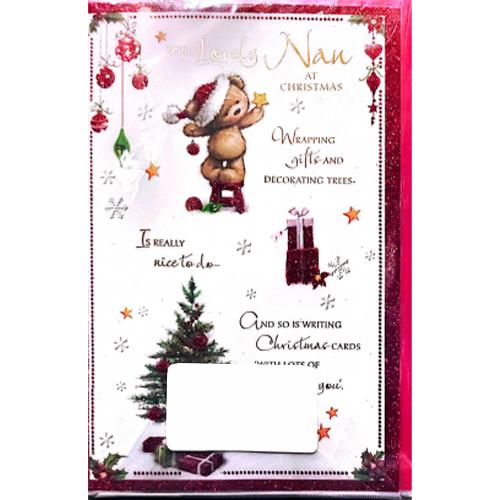Simon Elvin Nan At Present Christmas Card (Pack of 6)