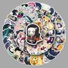 50 Q Version Demon Slayer Stickers: Cute Japanese Anime Characters for Decor - Perfect for Laptops, Journals, Skateboards, and More