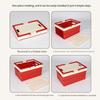 Foldable Storage Box with Cover Handle Design Large Capacity Stackable