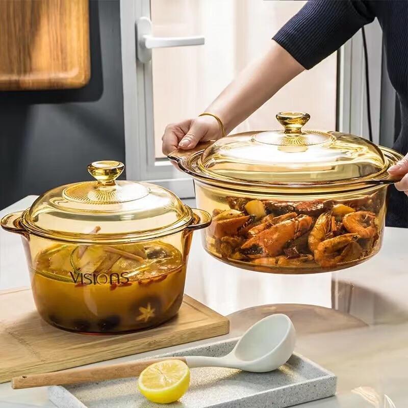 VISIONS 2.5L High Borosilicate Glass Stew Pot