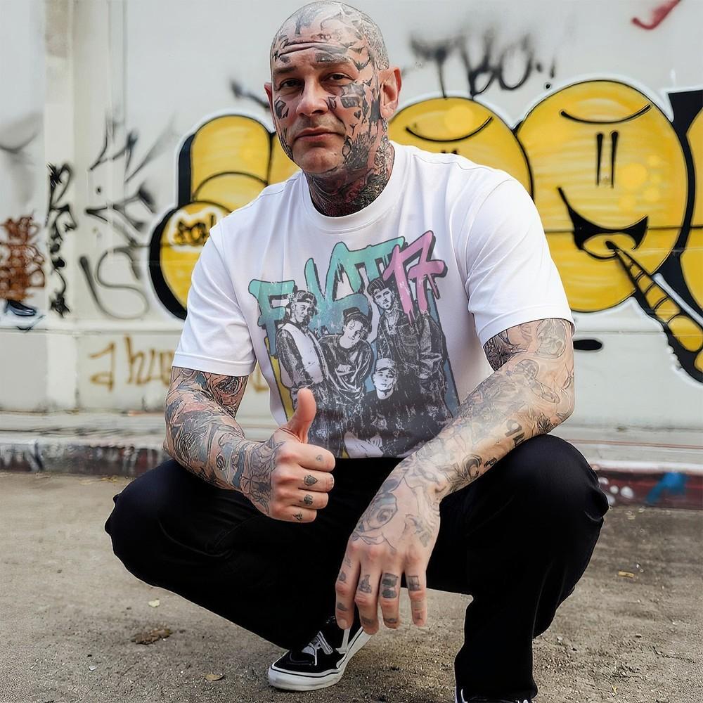 Vintage Retro T-Shirt New Kids On The Block BSB East17 NSync 90s 80s Music Pop