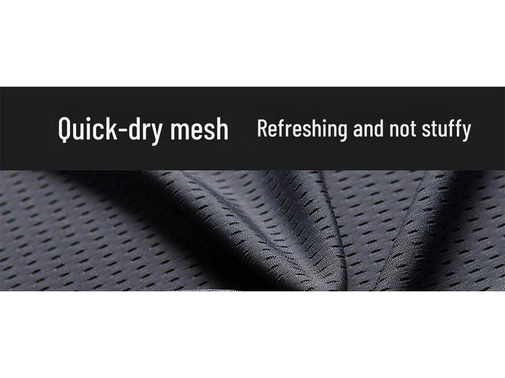 Men's Summer Ice Silk Mesh Quick-Dry Breathable Loose Fit Short-Sleeve T-Shirt, Plus Size