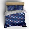 "Chicago Cubs Baseball Themed Bedding Set" Print Bedding Set Duvet Cover Pillowcases (1* Duvet Cover 2* Pillowcases Do Not Include Comforter)