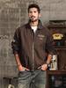 Men's Retro Cotton Multi-Pocket Flight Jacket - Large Size Workwear Baseball Jacket