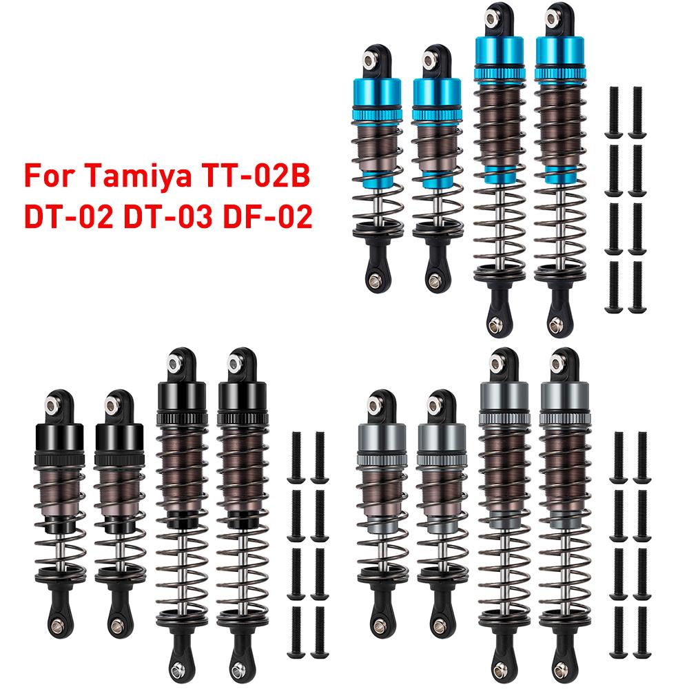 AXSPEED Aluminum Oil Filled Shock Absorbers Front Rear Dampers for 1/10 Tamiya TT-02B DT-02 DT-03 DF-02 RC Drift Car Parts