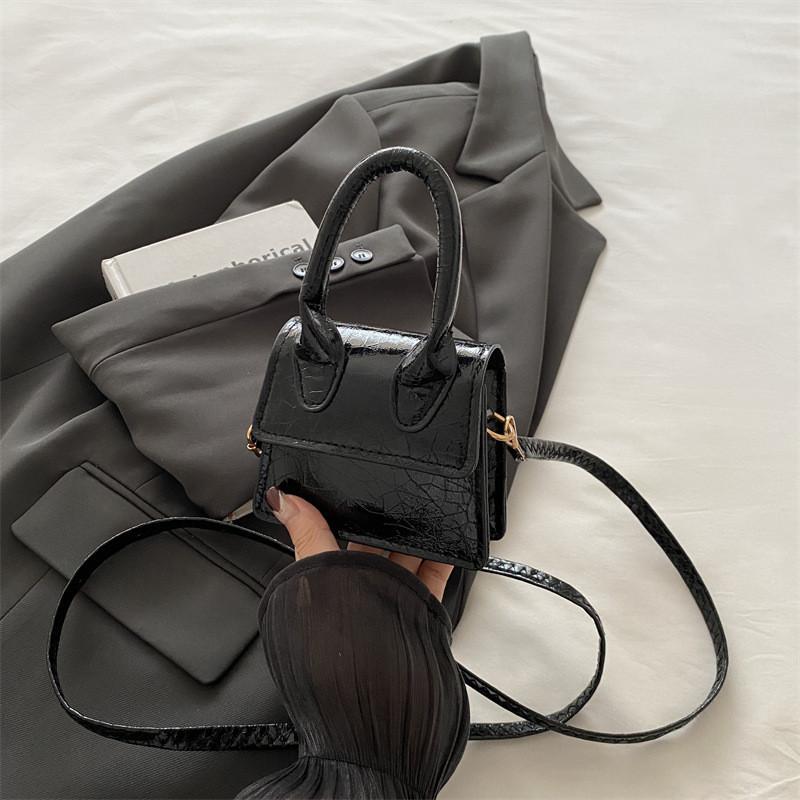 Стильная ретро сумка-тоут на одно плечо из высококачественного ПУ материала для модных женщин чёрный