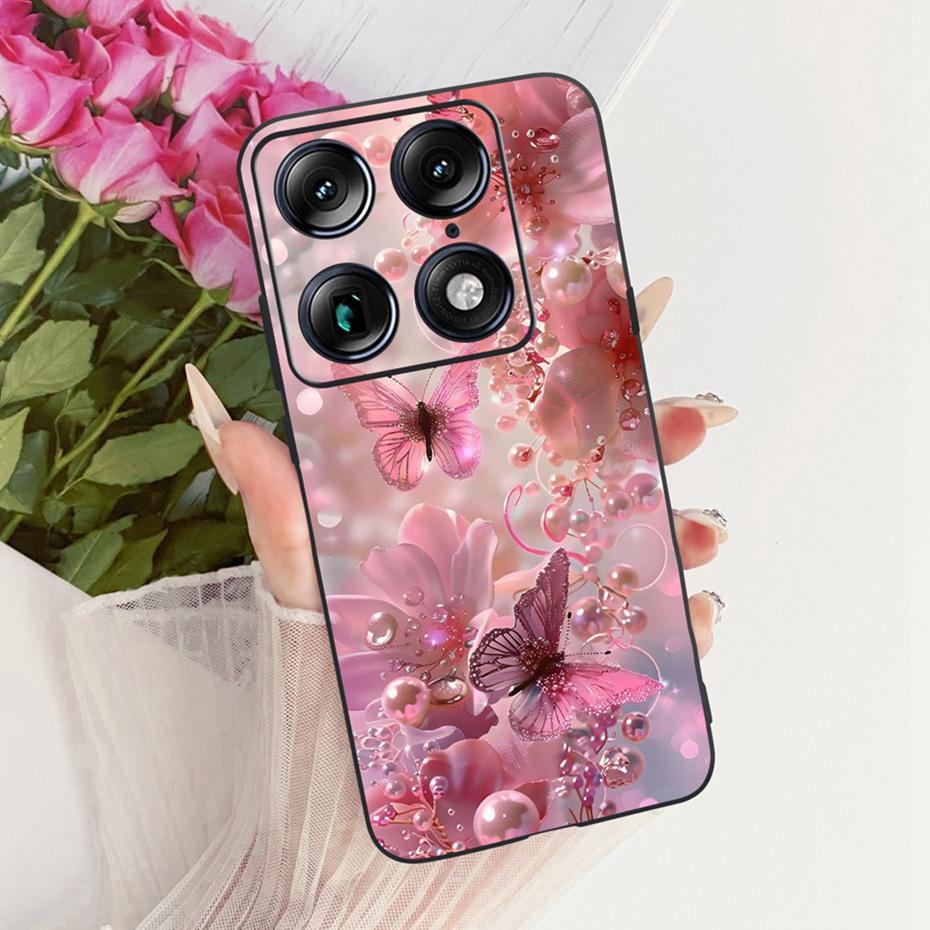 Fashion Letter Phone Case For Motorola Signature XT2603-2 Back Cover For Motorola Signature 5G Soft Black Silicone Cases