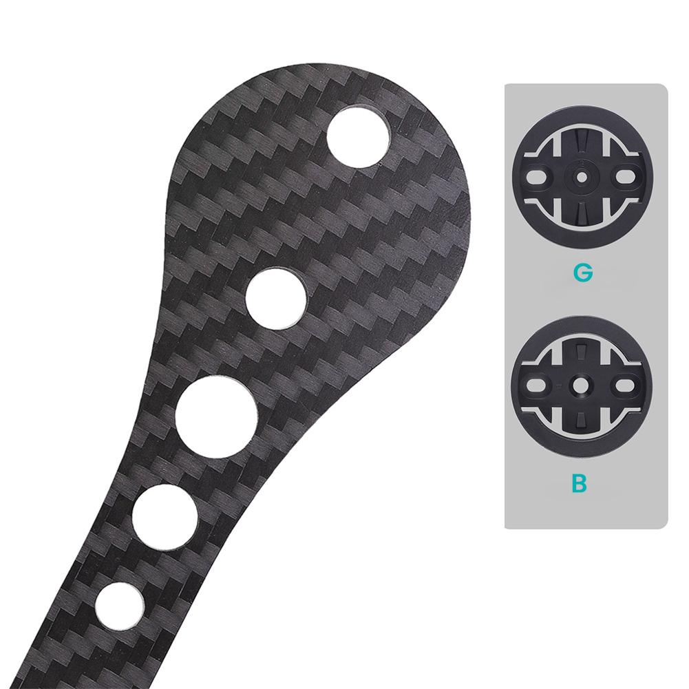 Integrated Handlebar Bicycle Computer Mount Carbon Fiber Bike Stopwatch Holder Road Bike Stand for Garmin Bryton & Action Camera