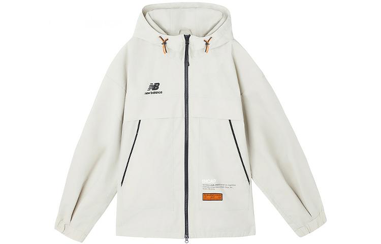 New Balance Jackets Women s White Hooded Moderate Other NAA34012-BEI XL