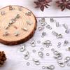 110 Stück/Set Legierung Karabinerhaken Biegeringe Lederclipspitze Falz Crimpverbinder Für Armband Halskette DIY Schmuckherstellungszubehör