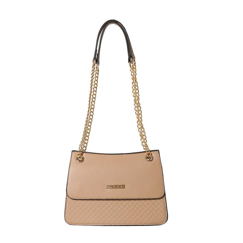 

2025 new indentation plaid women s bag fashionable simple chain oblique span bag light luxury fashion women s bag 25*8*80 хаки