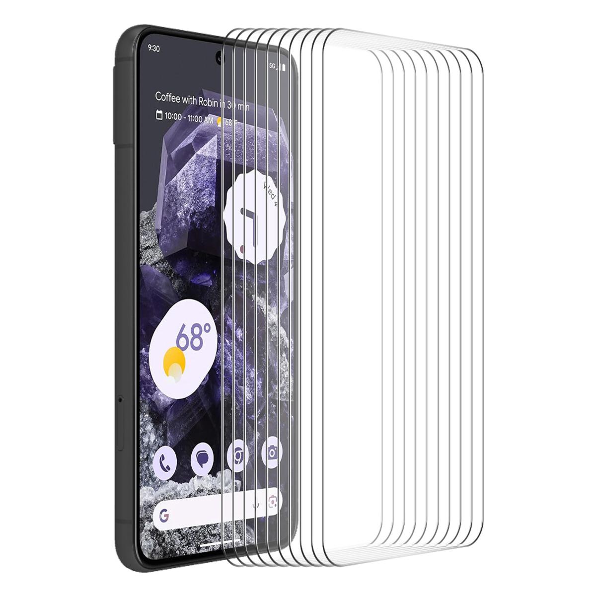 

ENKAY HAT PRINCE 10Pcs 0.26mm 9H 2.5D Screen Protector for Google Pixel 8 High Aluminium-silicon Glass Film Type A