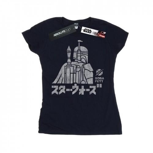 Star Wars Womens/Ladies Kanji Boba Fett Cotton T-Shirt