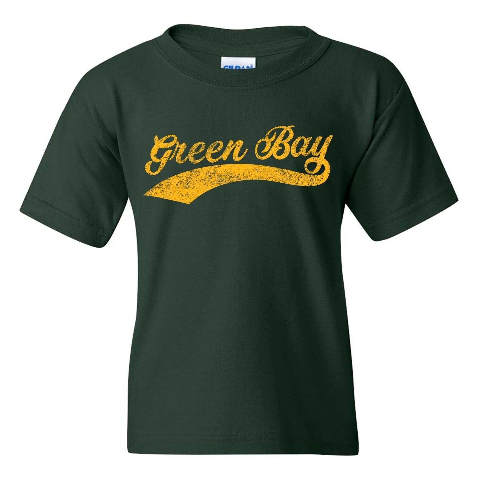Green Bay City Baseball Script - Local Hometown Sports Team Youth T-Shirt 3XL