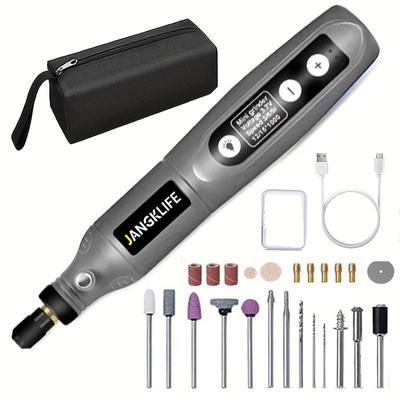 Mini utensili rotanti a batteria Set di smerigliatrici di ricarica USB Penna per incisione wireless Set di strumenti per intagliare rotanti polacchi fai-da-te