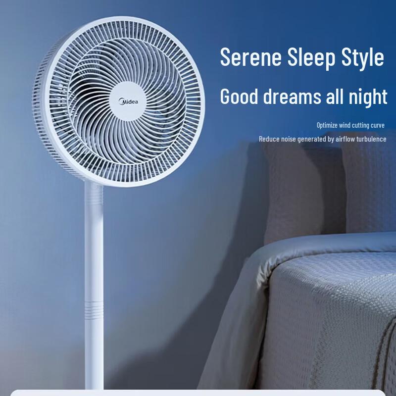 Midea 7-Flügeliger Leiser Luftzirkulations-Standventilator