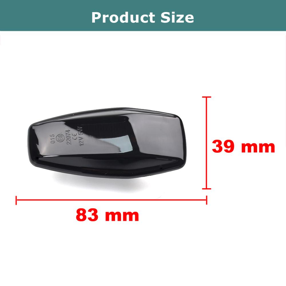 A Pair Dynamic Blinker LED Light Side Marker For Hyundai Tucson Terracan Coupe Trajet Matrix Elantra XD i10 Getz Sonata XG