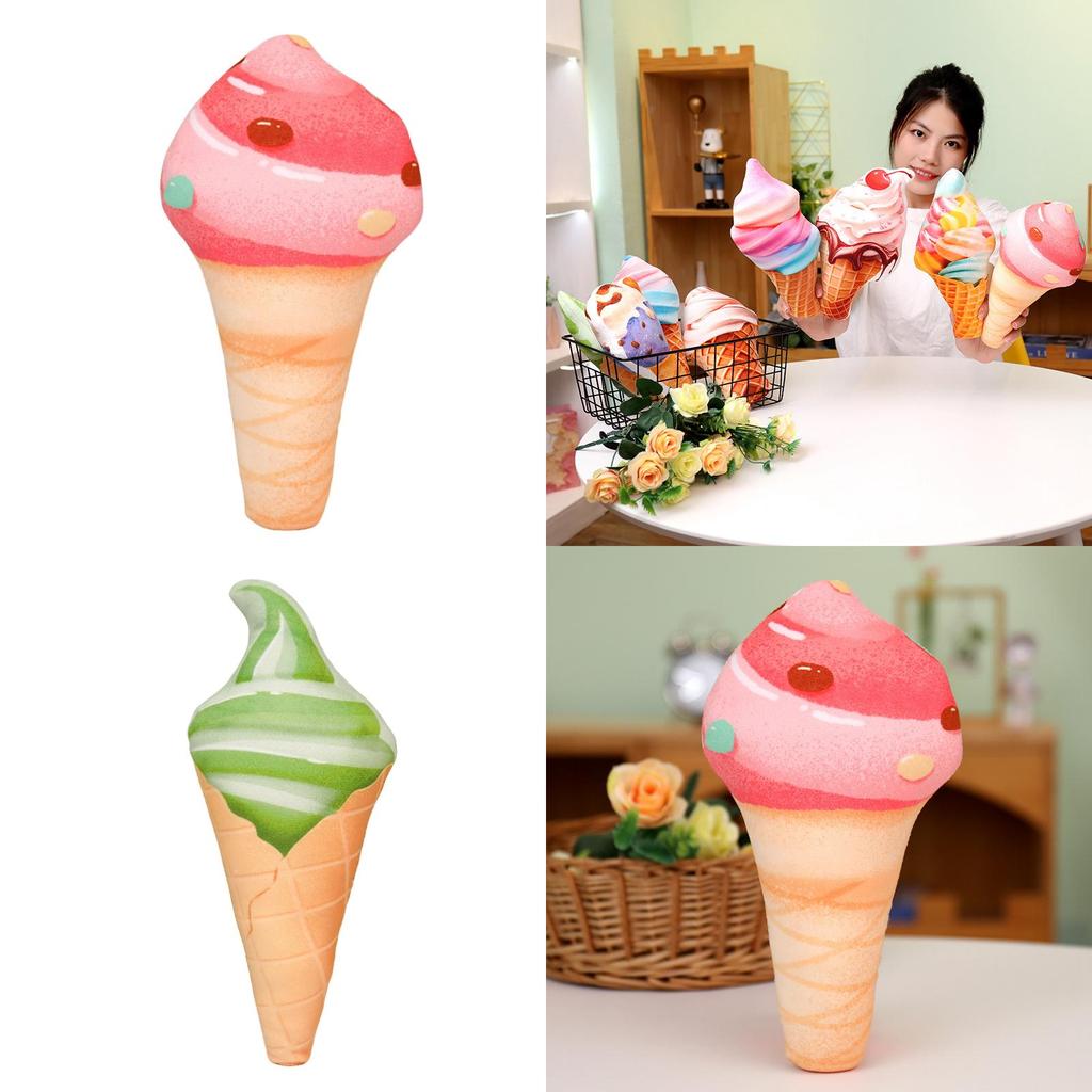 Eis Plüschtier Kissen Weich Und Flauschig Perfektes Geschenk Für Eisliebhaber Buntes Und Niedliches Design