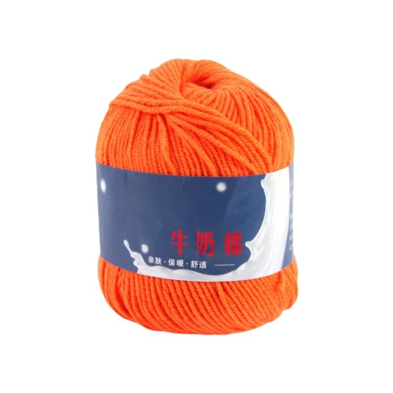 DIY Knitting Yarn Cotton Yarn Cream Hand Washable Knitted Yarn Easy To Store