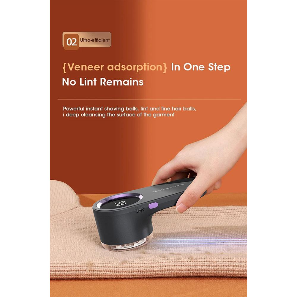 Lint Remover Electric Hairball Trimmer Smart LED Digital Display Fabric USB Charging Portable Professional Fast Household