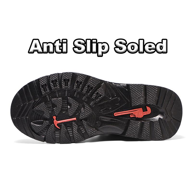 Oulylan Steel Toe Work Footwear For Four Season Men Anti Puncture Safety Shoes Outdoor Wear Resistant Breathable Climbing Boots