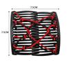 Magic Hair Claws Tuck Comb Updo Elastic Hair Clip Stretchy Knotted Double Comb Elastic Hair Combs Ponytail Holder Barrettes