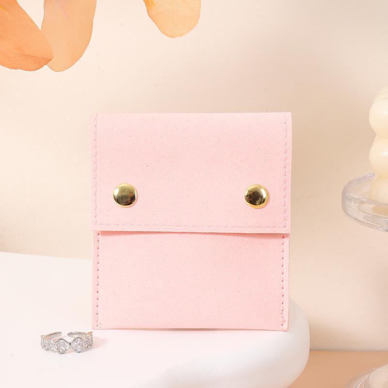 Creative Ultra-Fiber Jewelry Pouch for Rings & Earrings - Fashionable, Portable Storage Bag