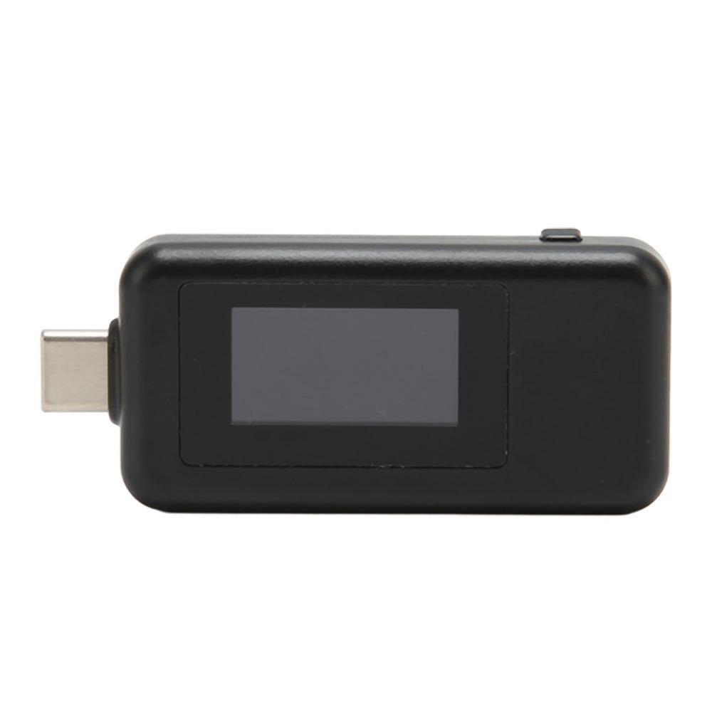 

Multifunction Type C Voltage Current Power Meter 0-5.1A 4-30V 0-155W 0 to 99 Hours USB C Power Meter Plug-and-Play чорний