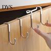 Multifunctional Hook Storage Solid Construction Rust-proof Stainless Steel Clothes Door Hats Simple Dual Hooks for Home Hanger
