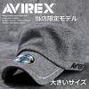 Genuine Work Cap Hat Brand Large Size 7992540 14787700 Number [Avirex] Men's (JP, Size, 62.0 cm, 64.0 cm, GRAY_Sweat(85))