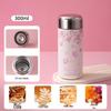 Pink Floral Mini Portable Thermos (Set of 2)