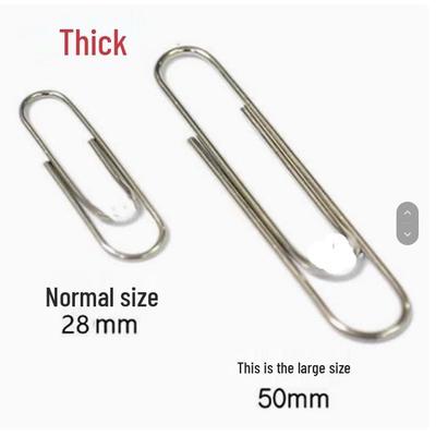 70-Pack 50mm Electroplated Safety Paper Clips with Free Shipping